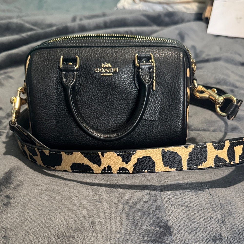 Mini Rowan Crossbody with Leopard Print
